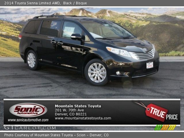 2014 Toyota Sienna Limited AWD in Black