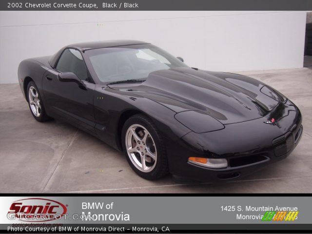 2002 Chevrolet Corvette Coupe in Black