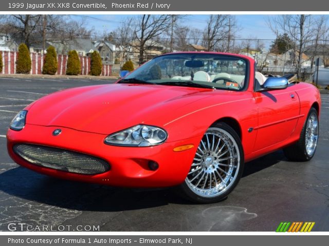 1999 Jaguar XK XK8 Convertible in Phoenix Red