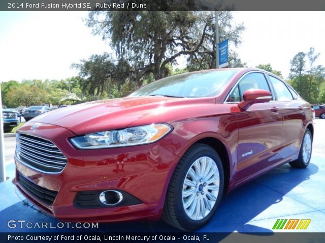 2014 Ford Fusion Hybrid SE in Ruby Red