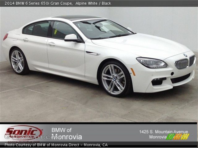 2014 BMW 6 Series 650i Gran Coupe in Alpine White