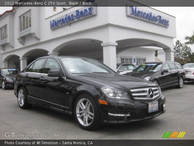 2012 Mercedes-Benz C 250 Sport in Black