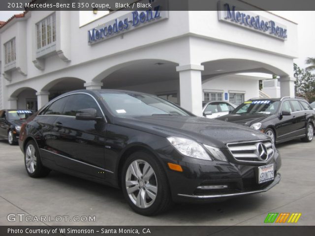 2012 Mercedes-Benz E 350 Coupe in Black