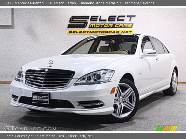 2012 Mercedes-Benz S 550 4Matic Sedan in Diamond White Metallic