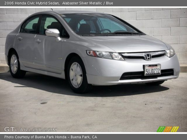 2006 Honda Civic Hybrid Sedan in Alabaster Silver Metallic
