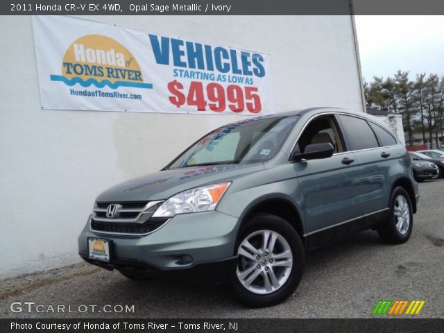 2011 Honda CR-V EX 4WD in Opal Sage Metallic