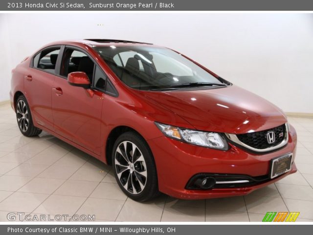 2013 Honda Civic Si Sedan in Sunburst Orange Pearl