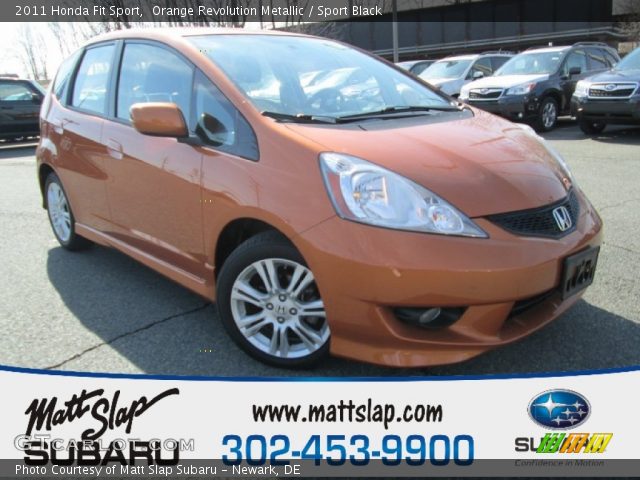 2011 Honda Fit Sport in Orange Revolution Metallic