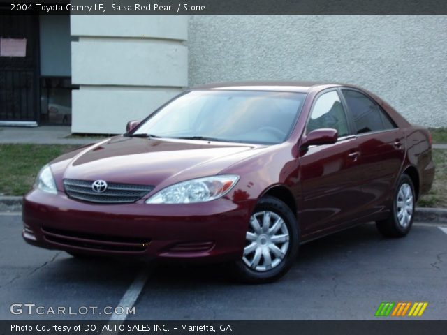 2004 Toyota Camry LE in Salsa Red Pearl