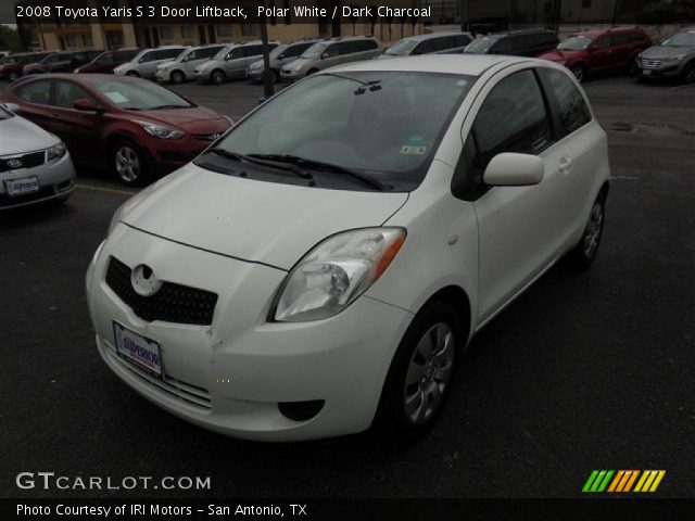 2008 Toyota Yaris S 3 Door Liftback in Polar White