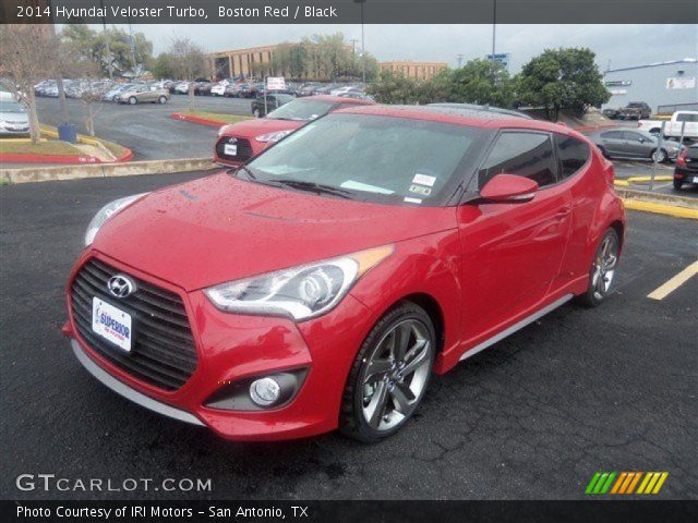 2014 Hyundai Veloster Turbo in Boston Red