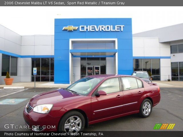 2006 Chevrolet Malibu LT V6 Sedan in Sport Red Metallic
