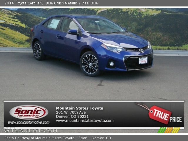 2014 Toyota Corolla S in Blue Crush Metallic