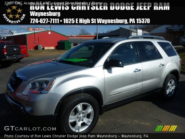2007 GMC Acadia SLE AWD in Liquid Silver Metallic