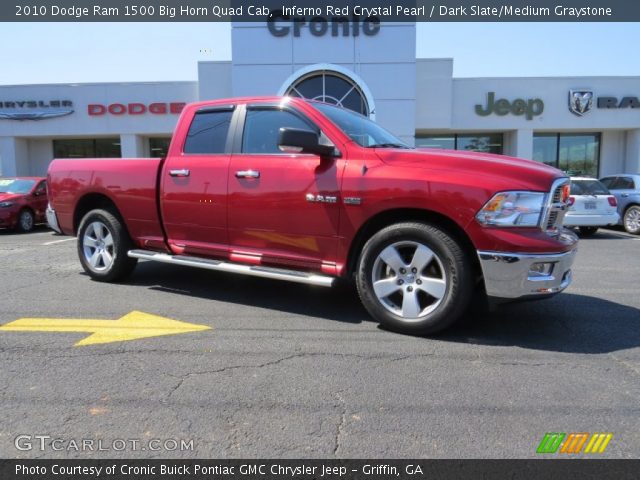 2010 Dodge Ram 1500 Big Horn Quad Cab in Inferno Red Crystal Pearl