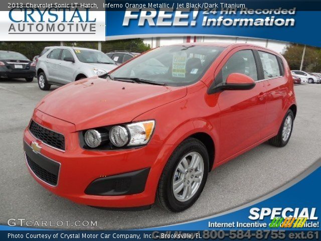 2013 Chevrolet Sonic LT Hatch in Inferno Orange Metallic