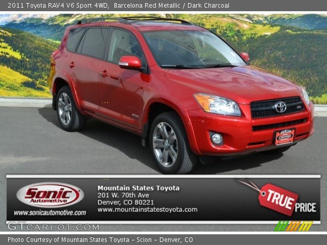 2011 Toyota RAV4 V6 Sport 4WD in Barcelona Red Metallic
