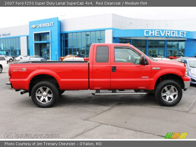 2007 Ford F250 Super Duty Lariat SuperCab 4x4 in Red Clearcoat