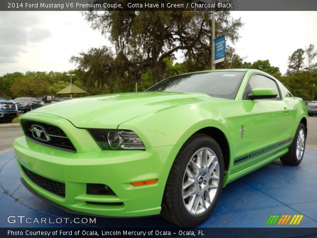 2014 Ford Mustang V6 Premium Coupe in Gotta Have it Green