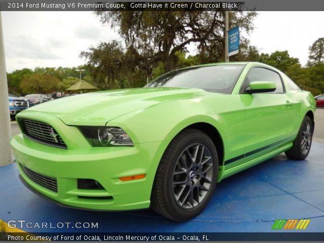 2014 Ford Mustang V6 Premium Coupe in Gotta Have it Green