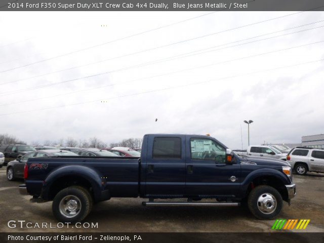 2014 Ford F350 Super Duty XLT Crew Cab 4x4 Dually in Blue Jeans Metallic