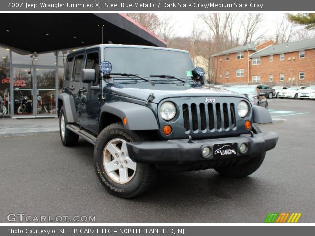 2007 Jeep Wrangler Unlimited X in Steel Blue Metallic