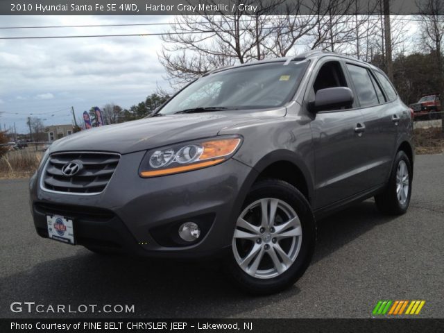 2010 Hyundai Santa Fe SE 4WD in Harbor Gray Metallic