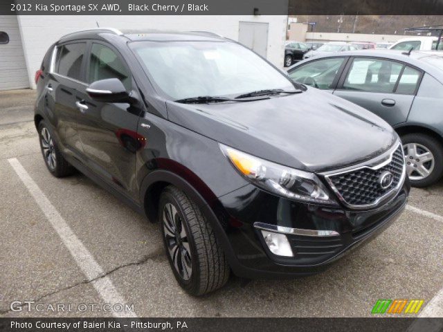 2012 Kia Sportage SX AWD in Black Cherry