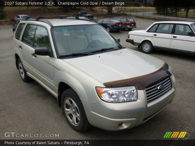 2007 Subaru Forester 2.5 X in Champagne Gold Opal