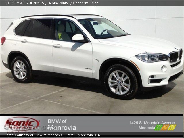 2014 BMW X5 sDrive35i in Alpine White