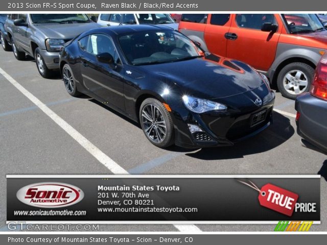 2013 Scion FR-S Sport Coupe in Raven Black