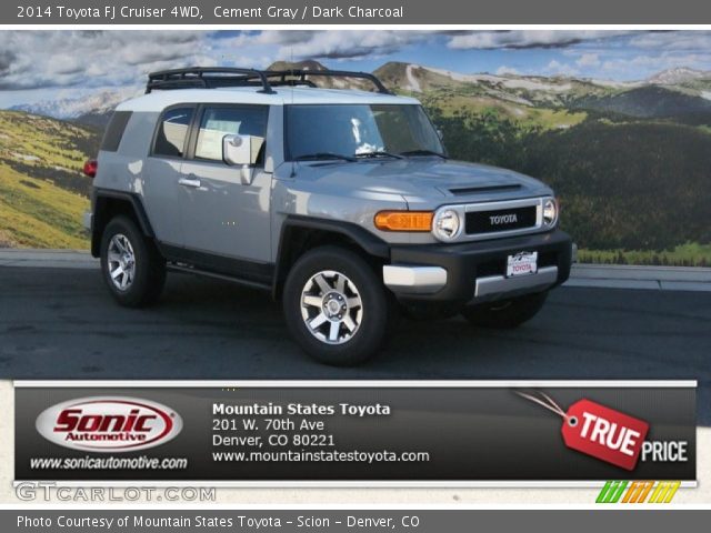 2014 Toyota FJ Cruiser 4WD in Cement Gray