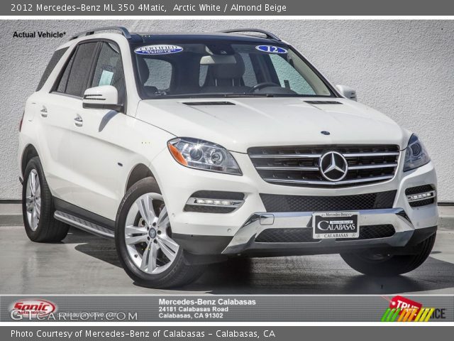 2012 Mercedes-Benz ML 350 4Matic in Arctic White