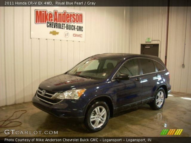 2011 Honda CR-V EX 4WD in Royal Blue Pearl