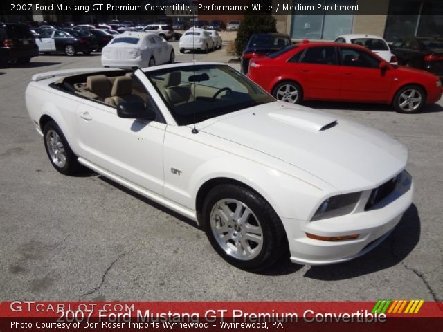 2007 Ford Mustang GT Premium Convertible in Performance White