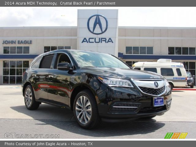 2014 Acura MDX Technology in Crystal Black Pearl