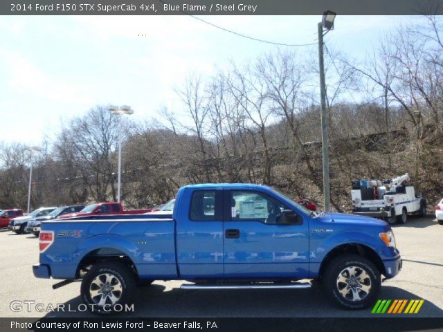 2014 Ford F150 STX SuperCab 4x4 in Blue Flame
