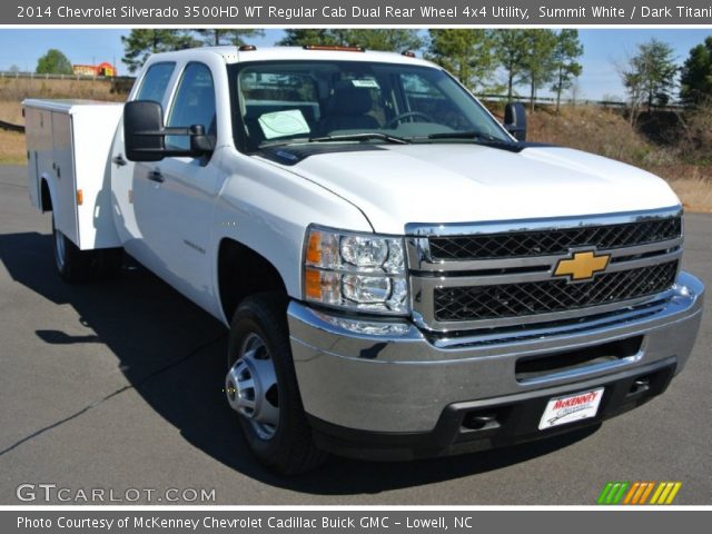2014 Chevrolet Silverado 3500HD WT Regular Cab Dual Rear Wheel 4x4 Utility in Summit White