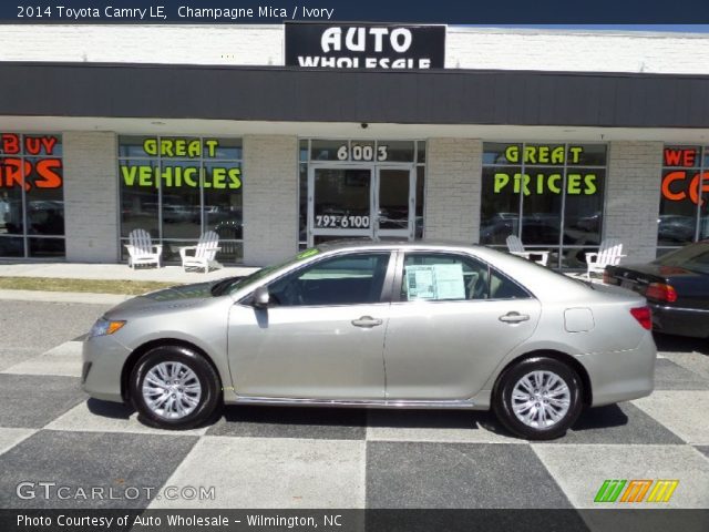 2014 Toyota Camry LE in Champagne Mica