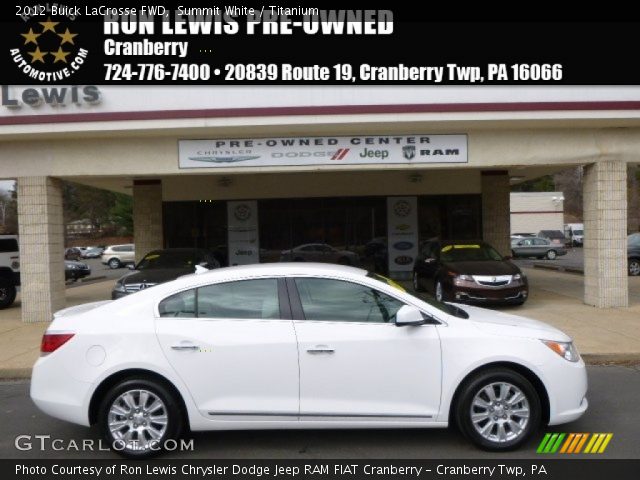 2012 Buick LaCrosse FWD in Summit White