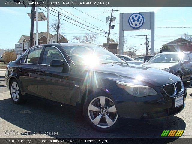 2005 BMW 5 Series 525i Sedan in Mystic Blue Metallic