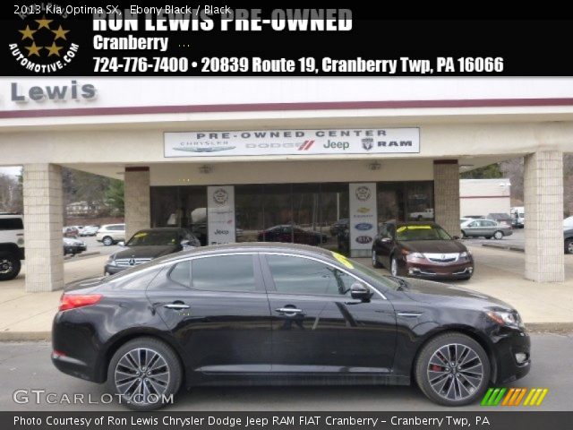 2013 Kia Optima SX in Ebony Black