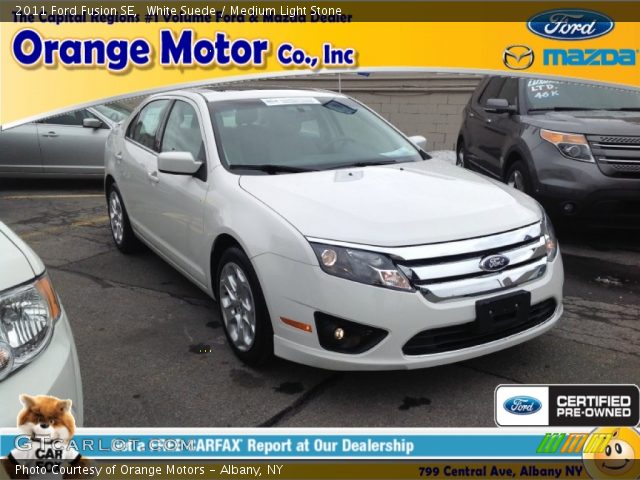 2011 Ford Fusion SE in White Suede