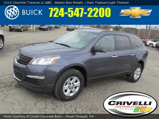 2014 Chevrolet Traverse LS AWD in Atlantis Blue Metallic