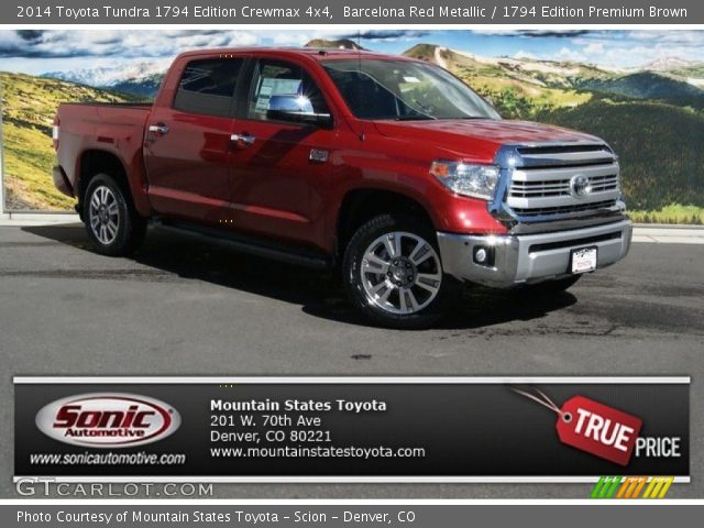 2014 Toyota Tundra 1794 Edition Crewmax 4x4 in Barcelona Red Metallic