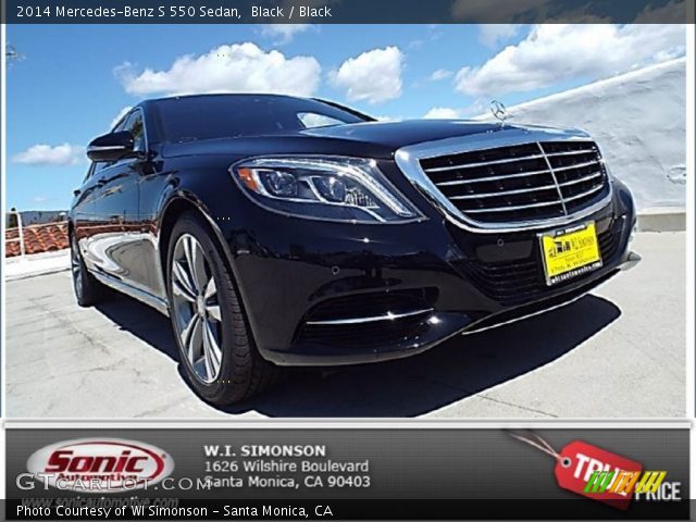 2014 Mercedes-Benz S 550 Sedan in Black