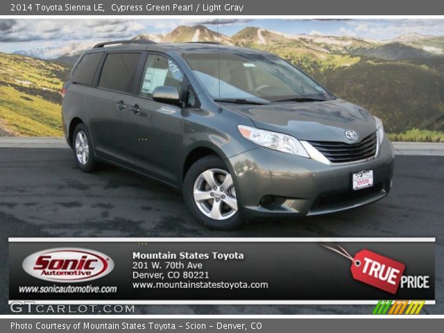 2014 Toyota Sienna LE in Cypress Green Pearl
