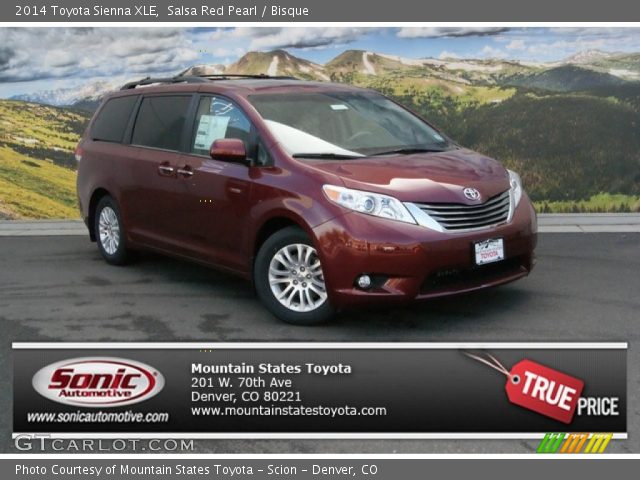 2014 Toyota Sienna XLE in Salsa Red Pearl