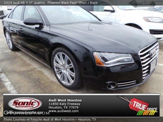 2014 Audi A8 4.0T quattro in Phantom Black Pearl Effect