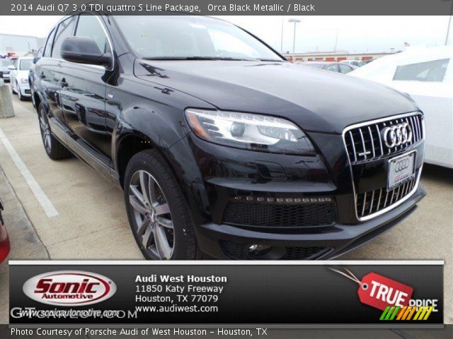 2014 Audi Q7 3.0 TDI quattro S Line Package in Orca Black Metallic